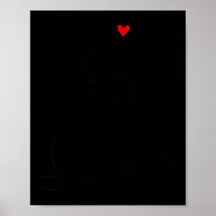 Meisje en Labrador Hart Hond Moeder Lab Liefhebber Poster
