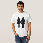 Meisje en meisje t-shirt (Voorkant volledig)