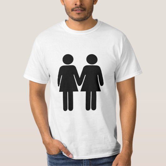 Meisje en meisje t-shirt (Voorkant)