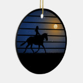 Meisje en paard keramisch ornament (Rechts)