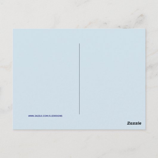 Meisje en Paard Kerst Briefkaart (Achterkant)