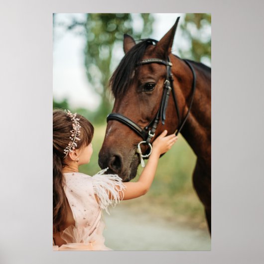 Meisje en paard poster (Voorkant)
