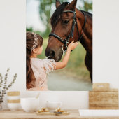 Meisje en paard poster (Keuken)