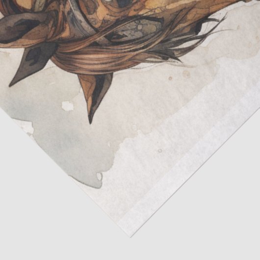 Meisje en Paard Steampunk 2 Decoupage papier (Detail)