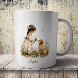 Meisje en Puppy Koffiemok