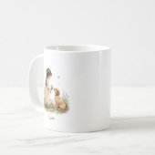 Meisje en Puppy Koffiemok (Voorkant links)