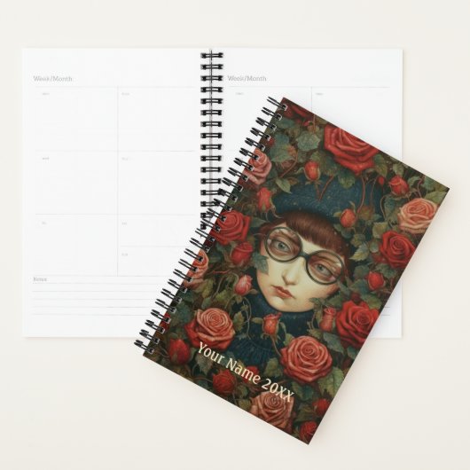 Meisje en Rode Rozen Planner (Display)