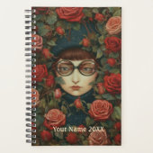 Meisje en Rode Rozen Planner (Voorkant)