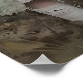 Meisje en schaapprint, Pasen Lam Dorp Poster (Hoek)