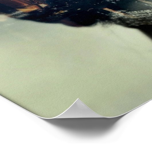 Meisje en stad poster (Hoek)