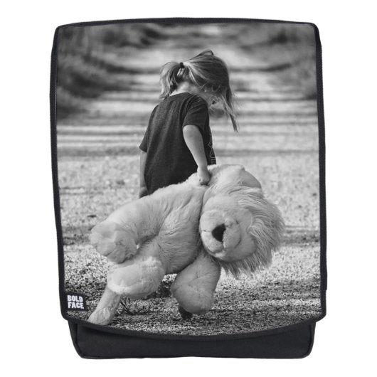 Meisje en teddybeer rugtassen (Voorkant)