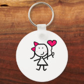 Meisje en Valentijn Sleutelhanger (Voorkant)