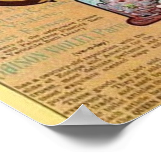 meisje en Violet Perfume Ad Poster (Hoek)