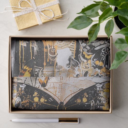 Meisje en Vlinders Decoupage Tissuepapier (Geschenk)