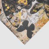 Meisje en Vlinders Decoupage Tissuepapier (Detail)