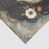 Meisje en Wildflowers Decoupage Tissuepapier (Detail)