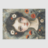 Meisje en Wildflowers Decoupage Tissuepapier (Voorkant)