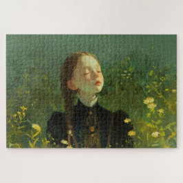 Meisje en zonlicht Jigsaw puzzel