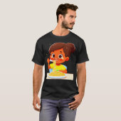 Meisje eten spaghetti - 2 t-shirt (Voorkant volledig)