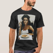 Meisje eten spaghetti - Sophia Loren T-shirt (Voorkant)