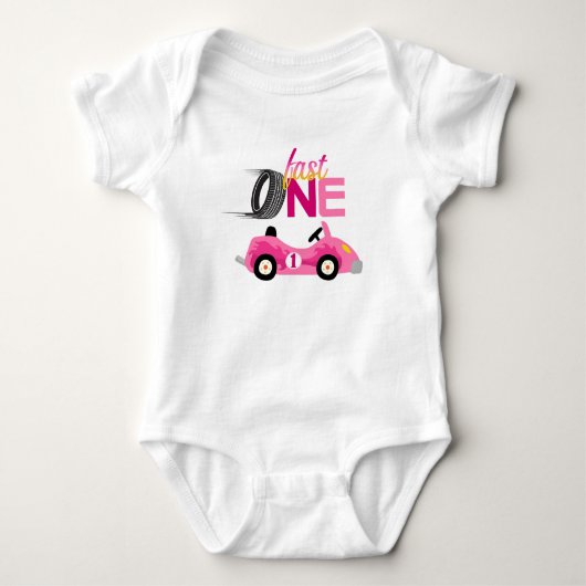 Meisje Fast ONE Racing Shirt/Baby Top (Voorkant)