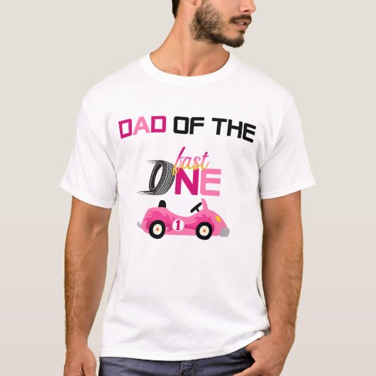 Meisje Fast ONE Racing Shirt voor papa (Voorkant)