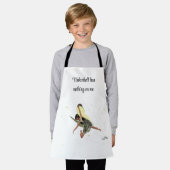 Meisje fee met gele vleugels citaat Kinder Schort (Gedragen)