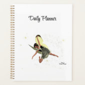 Meisje fee met gele vleugels dagelijkse planner (Voorkant)