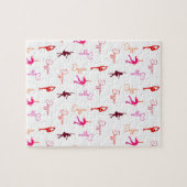 Meisje figuur schaatsen schaatsen naam overal legpuzzel (Horizontaal)