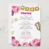 Meisje Finale Fiesta Bachelorette Weekend Route Kaart (Achterkant)