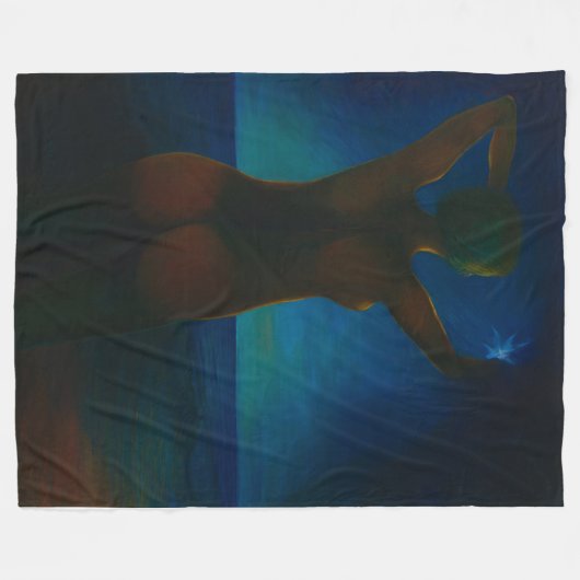 Meisje Fleece Deken (Voorkant (Horizontaal))