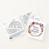 Meisje Floral Recipes voor mijn handtas Notitieboek (Binnen)