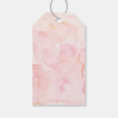 Meisje Floral roze Eerste Communie Dank je Label Cadeaulabel (Achterkant)