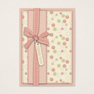 Meisje Floral TY Notecard Visitekaartje