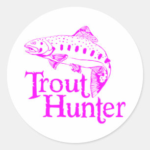 MEISJE FOREL JAGER RONDE STICKER