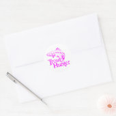 MEISJE FOREL JAGER RONDE STICKER (Envelop)