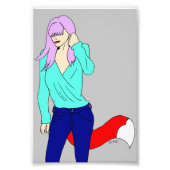 meisje foto afdruk (Voorkant)