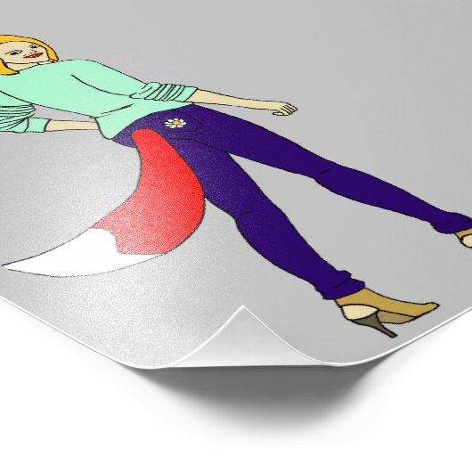 meisje foto afdruk (Hoek)