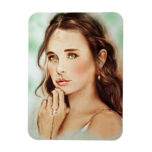 meisje Foto Magnet - Dame of Spring Magneet