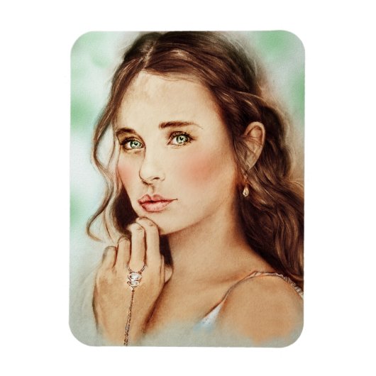 meisje Foto Magnet - Dame of Spring Magneet (Verticaal)