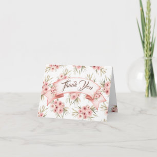 Meisje Fox Baby shower Dank u kaarten