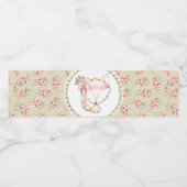 Meisje Fox Baby shower Waterflesetiket Waterfles Etiket (Enkel label)