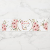 Meisje Fox Baby shower Waterflesetiketten Waterfles Etiket (Enkel label)