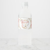 Meisje Fox Baby shower Waterflesetiketten Waterfles Etiket (Voorkant)