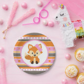 Meisje Fox Woodland Forest Party Papier Borden Papieren Bordje (Feest)