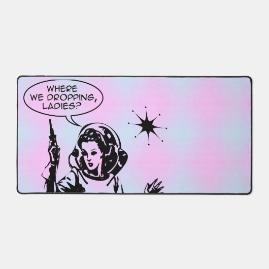 Meisje Gamer Desk Mat (Voorkant)