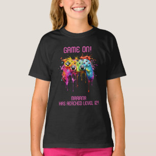 Meisje Gamer Roze Videospel Feestje T-shirt