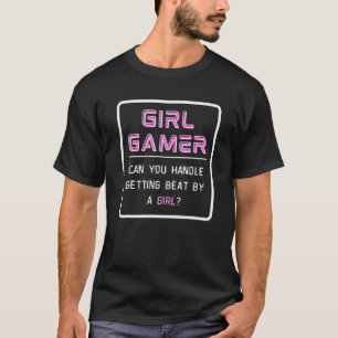Meisje Gamer Verslagen Door Een Meisje Retro 8 Bit T-shirt