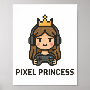 Meisje Gamers Video Vrouwen Gaming Spullen Voor Me Poster