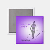 Meisje geamputeerde runner magneet (Voorkant / Achterkant)